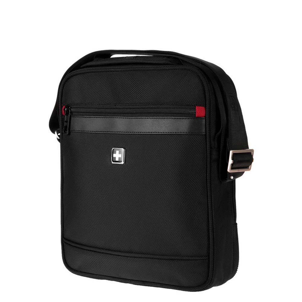 swisswin瑞士十字单肩包商务男包 竖款休闲斜挎包 8寸平板ipad包sw97